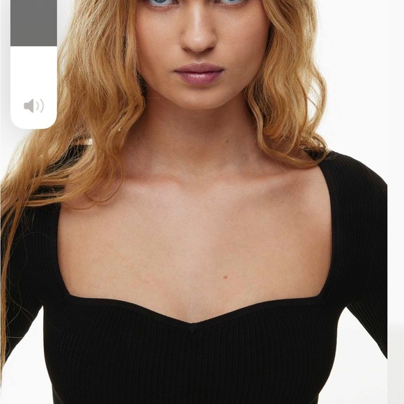 Aritzia Babaton Sculpt Knot Sweetheart Longsleeve Limited Edition Taupe - Picture 6 of 6